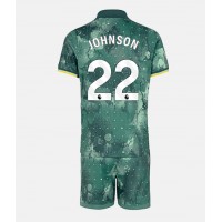 Maglia Calcio Tottenham Hotspur Brennan Johnson #22 Terza Divisa Bambino 2024-25 Manica Corta (+ pantaloncini)